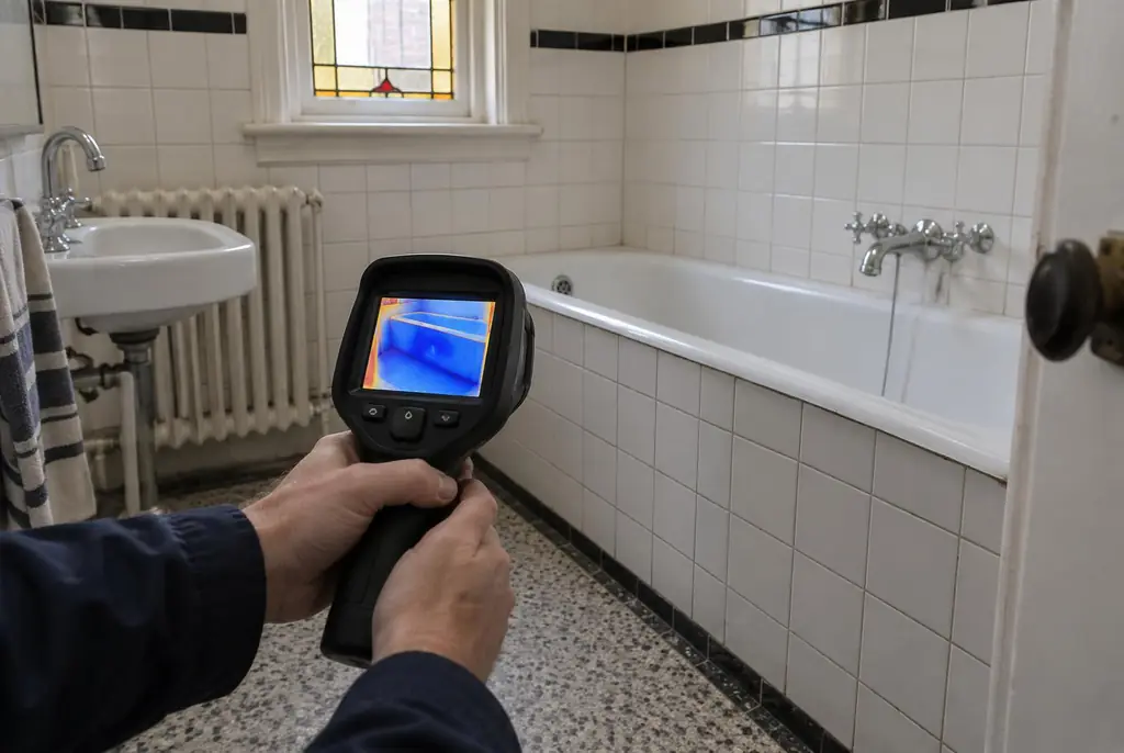 Lekdetectie Ameide – onderzoek in een badkamer van een oudere woning