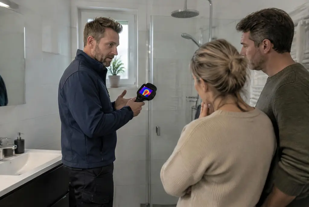Lekdetectie Ameide – specialist legt bevindingen uit aan bewoner
